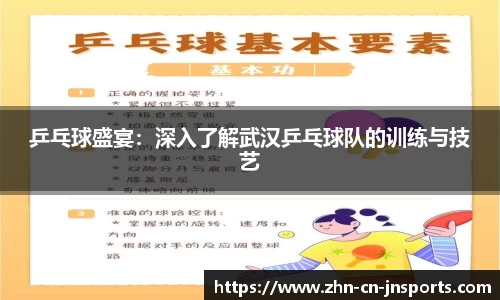 乒乓球盛宴：深入了解武汉乒乓球队的训练与技艺